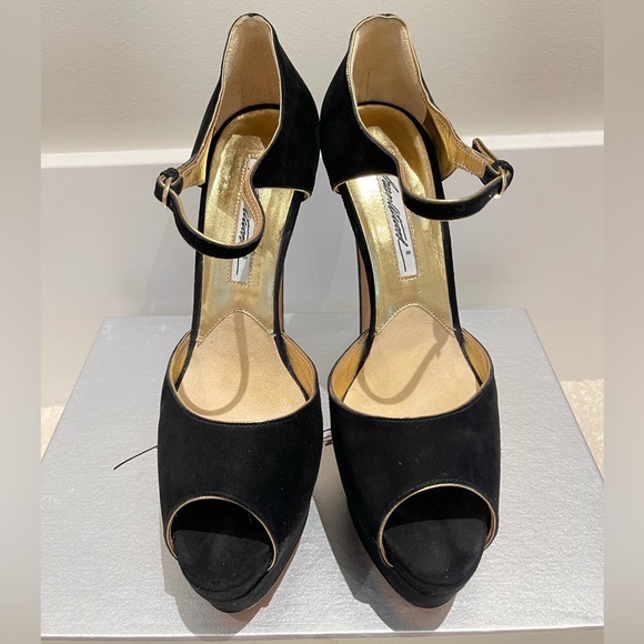 Brian Atwood platform open toe heels - Picture 2 of 10